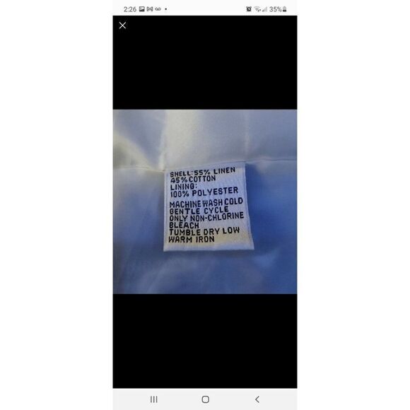 TALBOTS Womens Black and white linen floral print Flared bottom midi dress Sz 8 - Picture 7 of 7